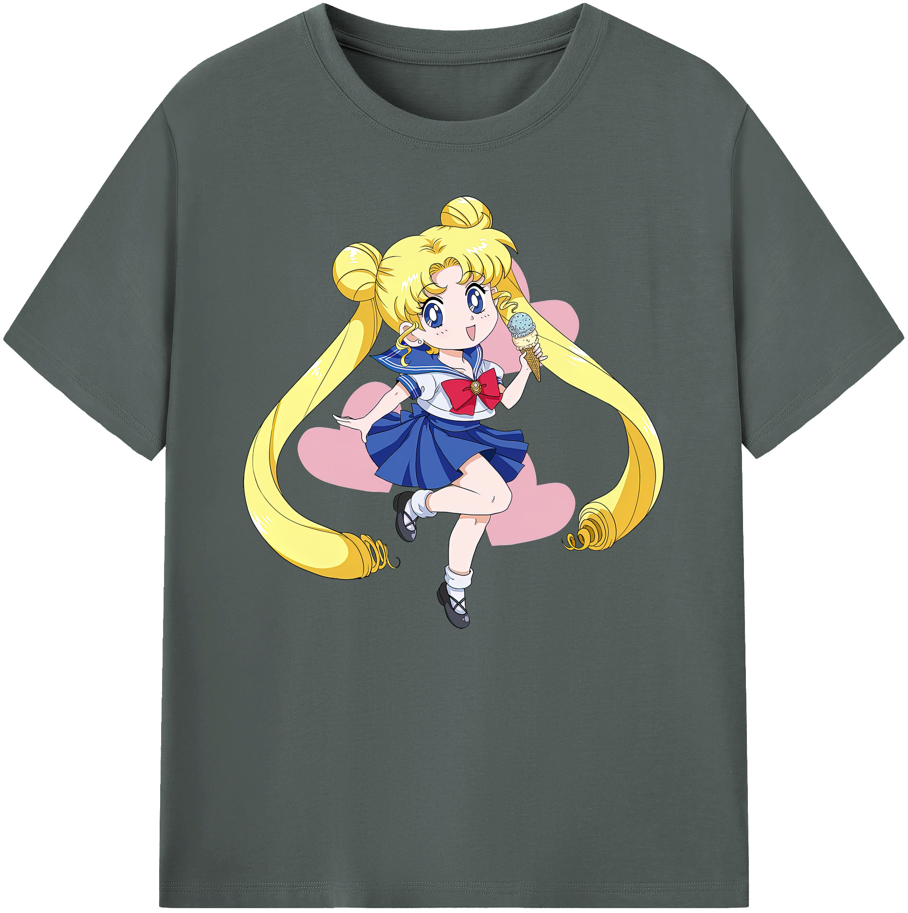 （画像用） 美少女戦士セーラームーン 愛野 美奈子 あいの みなこ Sailor Moon Aino Minako 綿100％ メンズ半袖Tシャツ｜肌触りやわらか＆通気性